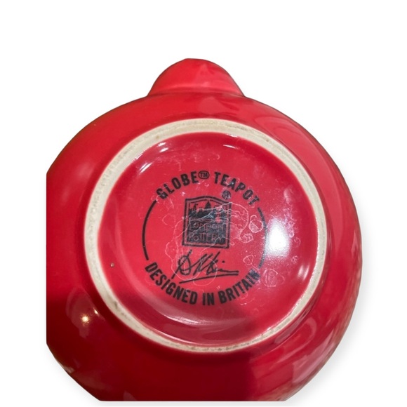 Sale‼️Red Tea Pot - vintage Tea Pot Design In England. No Lid As Is Preowned - Picture 2 of 8